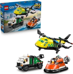 LEGO City Remix: Flugzeug, Servicefahrzeug und Luftkissenboot