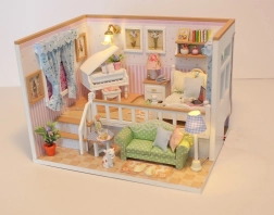 Miniatur-Haus „Zuhause deiner Träume“ – kreative DIY-Baukästen mit LED-Beleuchtung