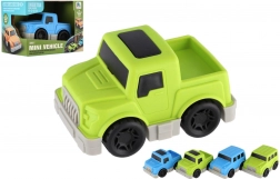 Mini-Plastikauto mit Aufziehmotor 9 cm – 4 Varianten