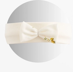 Kinder-Stirnband aus Bio-Baumwolle New Baby Oliven