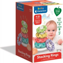 Clementoni Baby bunte Stapelringe Play for Future