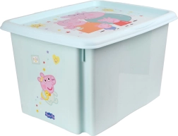 Kunststoff-Aufbewahrungsbox mit Deckel Peppa Pig, 30 l