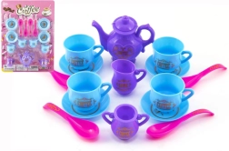 Kunststoff-Kaffee- und Teeset für Kinder, 15-teilig