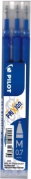PILOT FriXion Ersatzminen 0,7 mm – blau, 3 Stk.