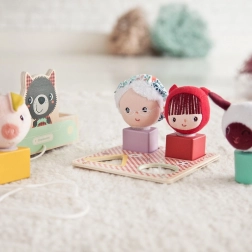 Ziehtier-Wagen Lilliputiens Wolf Ludwig mit Aktivitäten und Formeinwurf