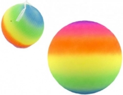 Regenbogen-Gummiball 23 cm im Netz