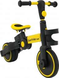 Kinderlaufrad und Dreirad 3-in-1 SporTrike – gelb