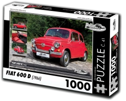 Puzzle RETRO-AUTA Fiat 600 D (1966) – 1000 Teile