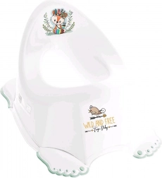 Spielender rutschfester Kinder-Töpfchen Wild & Free Fuchs weiß