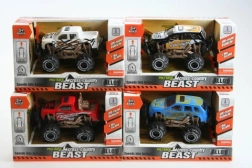 Metall-Jeep mit Schwungrad 9 cm