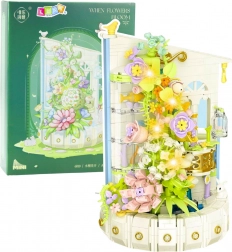 Blumenbausatz Turm mit LED-Licht