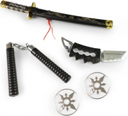 Ninja-Set aus Kunststoffwaffen für Kinder