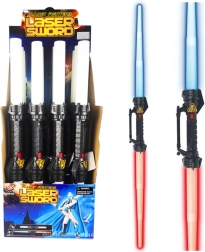 Ausziehbares Weltraum-Lichtschwert mit Effekten