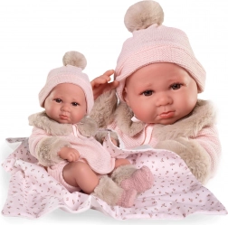 Echte Babypuppe Luca mit Ganzkörper-Vinyl 42 cm