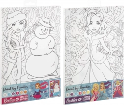 Malen nach Zahlen auf Leinwand BESTIES 29,7 × 19,5 cm