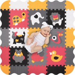 Humbi Schaumstoff-Spielmatte 3-in-1 mit Tiermotiven