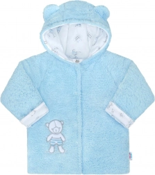 Winter-Babyjacke mit Kapuze New Baby Nice Bear, blau, Gr. 68 (4–6 Monate)