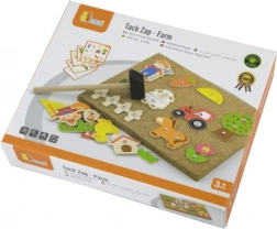 Holz-Kork-Nagelspiel Bauernhof Viga Montessori
