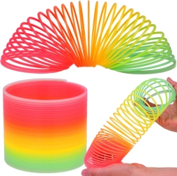 Stimmungsaufhellende Anti-Stress-Feder – Regenbogen-Spielzeug für Kinder