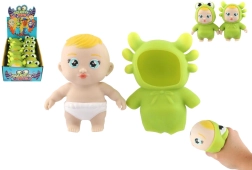 Antistress-Knetsilikon-Spielzeug – Baby im Tierkostüm 14 cm