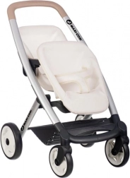 Sportkinderwagen für Puppen, Zwillinge SMOBY Maxi Cosi, beige