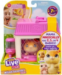 Little Live Pets Mini Mama Hamster mit Überraschungs-Babys im Häuschen