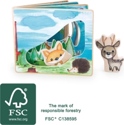 Interaktives Bilderbuch aus Holz Small Foot