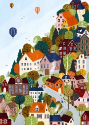 Puzzle Waldstadt 1000 Teile PIECES & PEACE