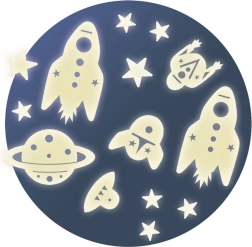 Leuchtende Wandsticker Universum von DJECO