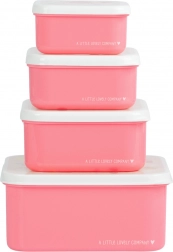 Set aus vier Snackboxen A Little Lovely Company – Eiscreme