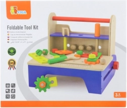 Holz-Schraubset mit Werkzeug und klappbarer Werkbank