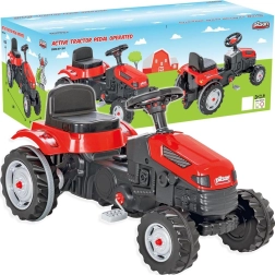 Pilsan Trettraktor mit Lenkrad, rot