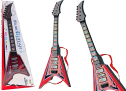 Elektrische Kinder-Gitarre mit Effekten und Melodien – Rot