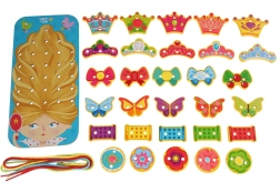 Holz-Fädelset Prinzessin LUCY & LEO