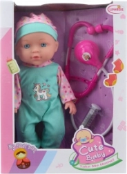 Babypuppe 27 cm mit Arztset