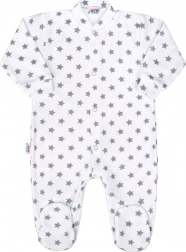 Baby-Overall New Baby Classic II grau mit Sternchen