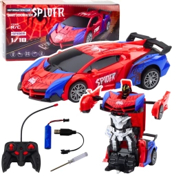 Rennwagen und Roboter Spider Fernsteuerung 2in1