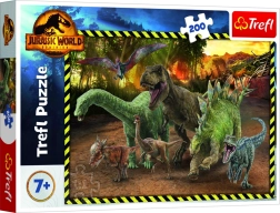 Puzzle mit 200 Teilen – Dinosaurier aus JURASSIC WORLD