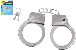 Polizeiliche Metallhandschellen mit Schlüssel für Kinder