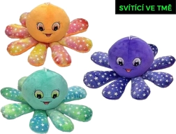 Plüsch-Oktopus 15 cm mit Leuchteffekt