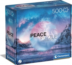 Puzzle 500 Teile Clementoni Peace Collection Light Blue
