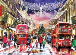 Puzzle Weihnachts-Regent Street XL 500 Teile GIBSONS