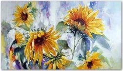 Diamantmalerei Sonnenblumen 80 × 40 cm