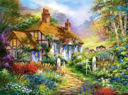 Puzzle 3000 Teile Forest Cottage