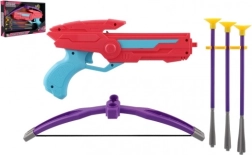 Bunte Plastikarmbrust mit Saugnapf-Pfeilen