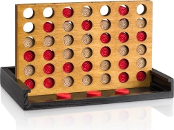 Holz-Strategiespiel 4 in einer Reihe