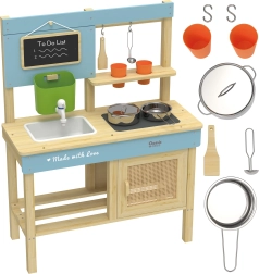 XXL Outdoor-Matschküche aus Holz mit Zubehör CLASSIC WORLD