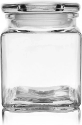 Quadratische Glas-Lebensmitteldose 950 ml