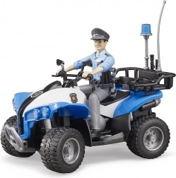 Bruder blaue Polizeiquad mit Figur