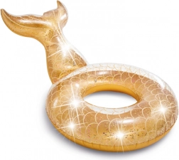 Aufblasbarer Schwimmreifen in Flossenform mit Glitzer